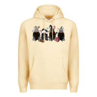 Pina Colada grey christmas afro gnomies Premium Hoodie - MaliasSmallBusiness