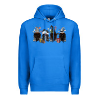 True Royal grey christmas afro gnomies Premium Hoodie - MaliasSmallBusiness