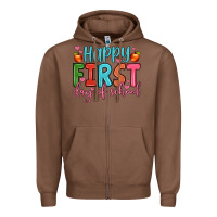 Chestnut happy first day of school Zipper Hoodie - JahusDesignShop