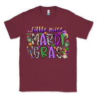 Burgundy little miss mardi gras Classic Tee - RacoonDesign