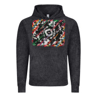 Vintage Black cowhide and serape background Vintage Hoodie - RanaPortraitStore