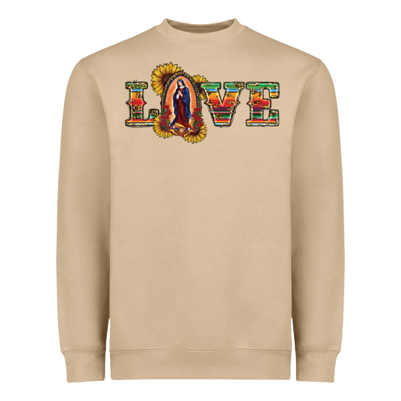 Love Lady Of Guadalupe Heavyweight Sweatshirt by RanaPortraitStore | Teevron