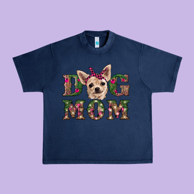 Christmas Dog Mom Chihuahua Urban Heavy Tee Designed By Ranaportraitstore