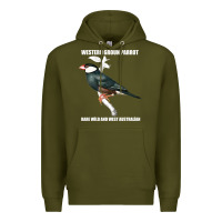 Army Green western ground parrot rare wild and west australian Premium Hoodie - Bettercallsaul