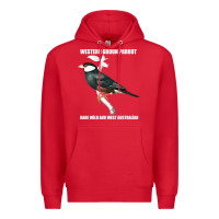 Red western ground parrot rare wild and west australian Premium Hoodie - Bettercallsaul