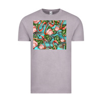 Vintage Zinc flamingos with leaves Vintage Tee - BarkalooDesign
