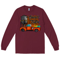 Burgundy small town fall Long Sleeve Tee - CowhideDigitalArt