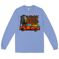 Colony Blue small town fall Long Sleeve Tee - CowhideDigitalArt