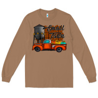 Toasted Coconut small town fall Long Sleeve Tee - CowhideDigitalArt