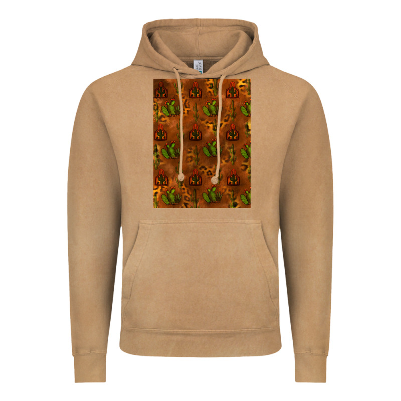 Cactus Background Vintage Hoodie by RanaPortraitStore | Teevron