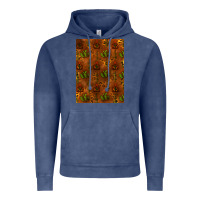 Vintage Denim cactus background Vintage Hoodie - RanaPortraitStore