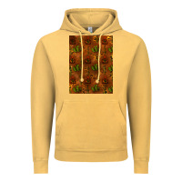 Vintage Mustard cactus background Vintage Hoodie - RanaPortraitStore