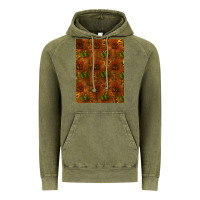 Vintage Olive cactus background Vintage Hoodie - RanaPortraitStore