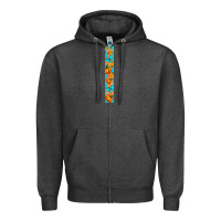 Charcoal Heather Fall Pumpkin Zipper Hoodie - BundleAndBundleShop