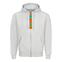 Dove Grey Fall Pumpkin Zipper Hoodie - BundleAndBundleShop