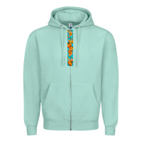 Seafoam Fall Pumpkin Zipper Hoodie - BundleAndBundleShop
