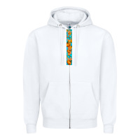 White Fall Pumpkin Zipper Hoodie - BundleAndBundleShop