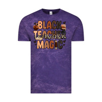 Cloud Purple black teacher magic Vintage Tee - Zillion Design Studio