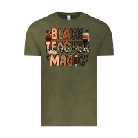 Vintage Olive black teacher magic Vintage Tee - Zillion Design Studio