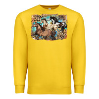 Lemon 3 western horses running free Premium Sweatshirt - LillyAllenDesigns