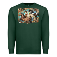 3 Western Horses Running Free Premium Sweatshirt | Teevron