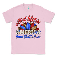 Bubblegum Pink god bless america land that i love Classic Tee - HRA Design Shop