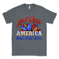 Charcoal Heather god bless america land that i love Classic Tee - HRA Design Shop