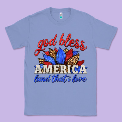 God Bless America Land That I Love Classic Tee Designed By Hra Design Shop