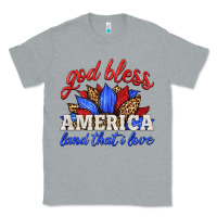 Heather Grey god bless america land that i love Classic Tee - HRA Design Shop