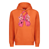 Carrot breast cancer with boxing gloves Premium Hoodie - MaliasSmallBusiness