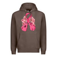 Coffee breast cancer with boxing gloves Premium Hoodie - MaliasSmallBusiness