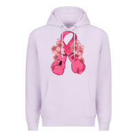 Lilac breast cancer with boxing gloves Premium Hoodie - MaliasSmallBusiness