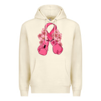 Sandshell breast cancer with boxing gloves Premium Hoodie - MaliasSmallBusiness