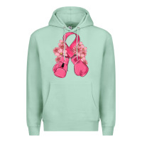 Seafoam breast cancer with boxing gloves Premium Hoodie - MaliasSmallBusiness