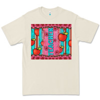 Bone teacher with  flower glitter and serape leopard Premium Tee - Artiststas