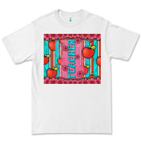 White teacher with  flower glitter and serape leopard Premium Tee - Artiststas