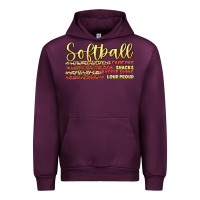 Mauve Wine softball game day Urban Hoodie - Artiststas