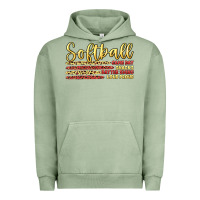 Pigment Oil Green softball game day Urban Hoodie - Artiststas