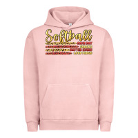 Pigment Salmon softball game day Urban Hoodie - Artiststas
