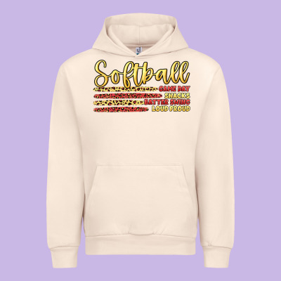 Softball Game Day Urban Hoodie Designed By Artiststas