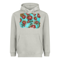 Moon Dust red roses with leopard background Heavyweight Hoodie - LillyAllenDesigns