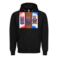 Black usa macaroon and boots Zipper Hoodie - AdoDesignShop