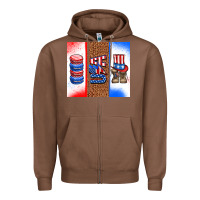 Chestnut usa macaroon and boots Zipper Hoodie - AdoDesignShop