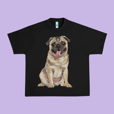 Pug Urban Heavy Tee Designed By Ranaportraitstore