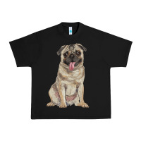 Black pug Urban Heavy Tee - RanaPortraitStore
