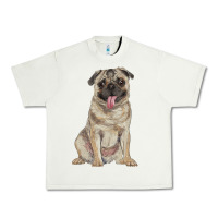 Pistachio pug Urban Heavy Tee - RanaPortraitStore