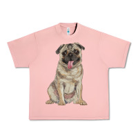 Salmon pug Urban Heavy Tee - RanaPortraitStore