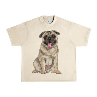 Sandshell pug Urban Heavy Tee - RanaPortraitStore