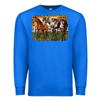 True Royal 2 horses at the ranch Premium Sweatshirt - LillyAllenDesigns
