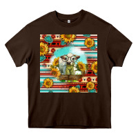 Chocolate Brown Charolais Calf Gemstone Heavy Core Tee - LillyAllenDesigns